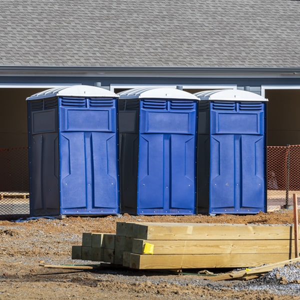 is there a specific order in which to place multiple portable toilets in Union